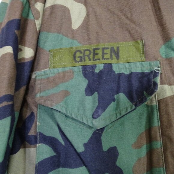 Vtg Alpha Industries US Army Camouflage Cold Weather Field Coat Men Size L LONG - Picture 4 of 10